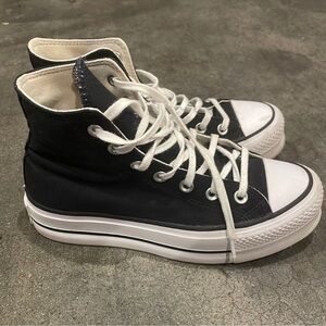 Black Converse Platforms